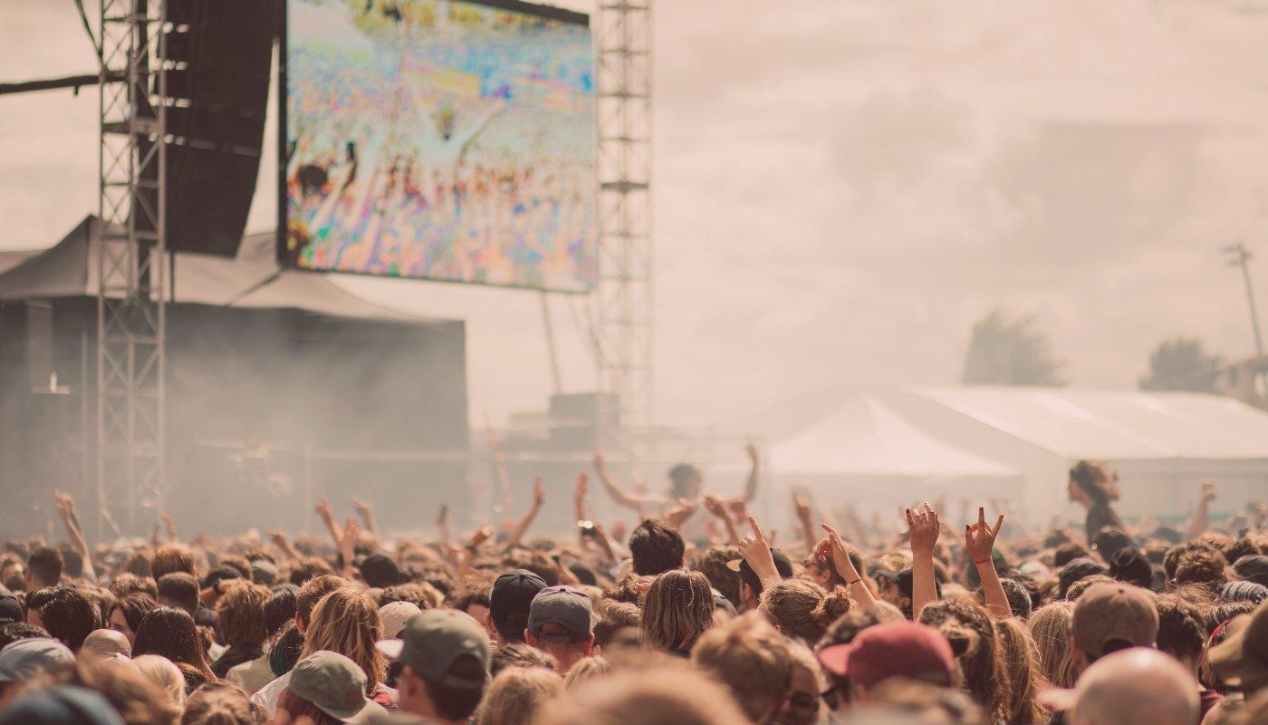 crowd at a music festival